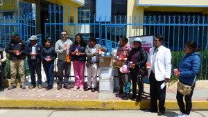 Entrega de medicamentos a Centro de Salud de Antauta (Minsur).